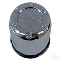 Push-Thru Chrome Center Cap for Golf Cart Wheels by RHOX