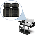 Max5+ Rear Seat Kit with Extreme Black-Graphite Cushions for Yamaha Drive by DoubleTake